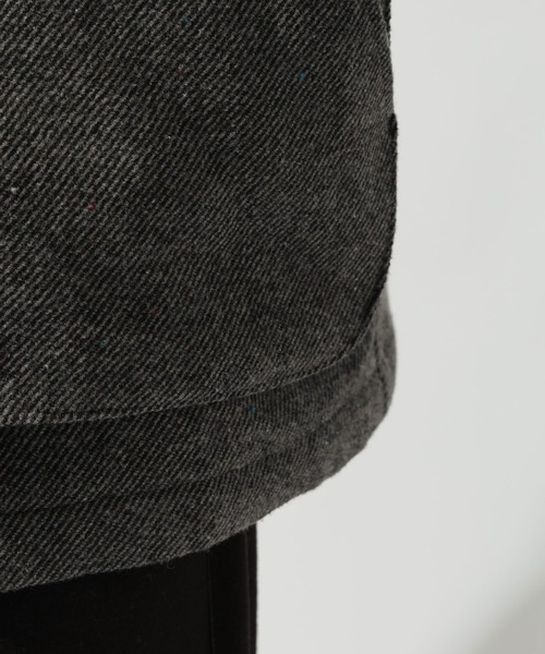 niko and...(ニコアンド)の「ハンティングオーバージャケット(テーラードジャケット・メンズ・グレー/ブラウン・LARGE/MEDIUM)」の13枚目の写真