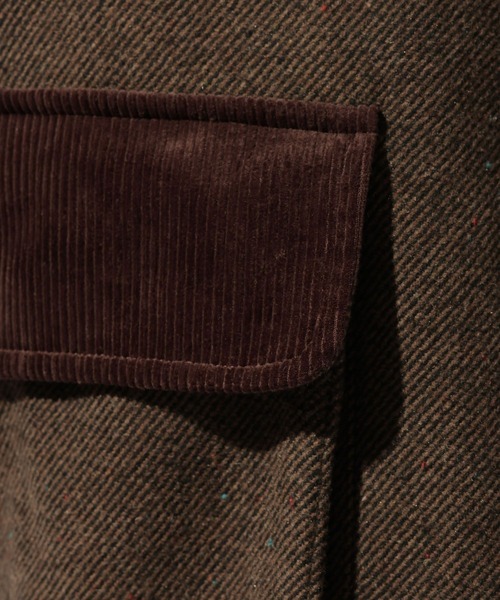 niko and...(ニコアンド)の「ハンティングオーバージャケット(テーラードジャケット・メンズ・グレー/ブラウン・LARGE/MEDIUM)」の20枚目の写真