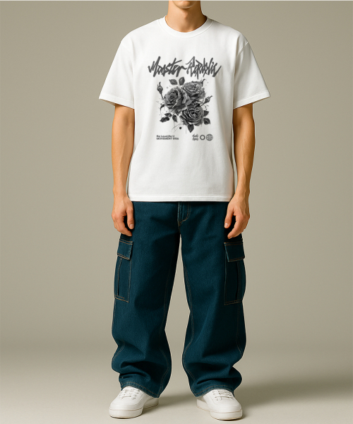 MONSTER REPUBLIC（モンスターリパブリック）の「プロゼンローズグレーTシャツホワイト_8156（Tシャツ/カットソー・レディース・その他・SMALL/MEDIUM/LARGE/X-LARGE）」の2枚目の写真