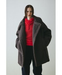 HeRIN.CYE | Stand collar boa coat　　スタンドカラーボアコート(その他アウター)