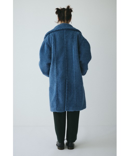 HeRIN.CYE（ヘリンドットサイ）の「Stand collar boa coat　　スタンドカラーボアコート（その他アウター・レディース・ダークブルー/オフホワイト/ダークブラウン・38/36）」の5枚目の写真