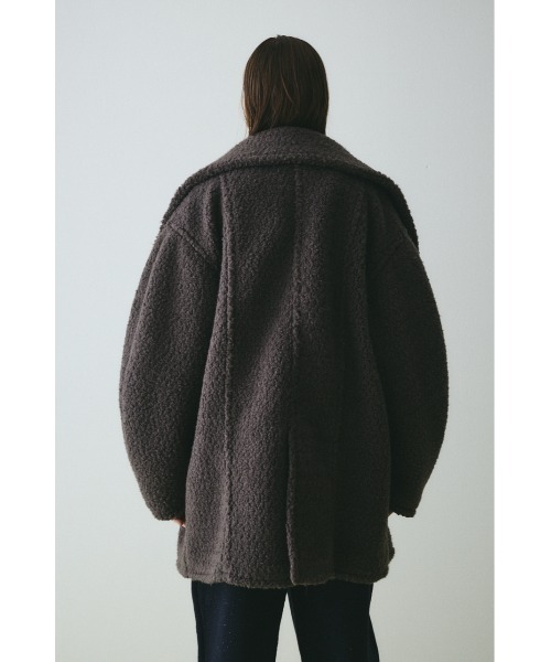 HeRIN.CYE（ヘリンドットサイ）の「Stand collar boa coat　　スタンドカラーボアコート（その他アウター・レディース・ダークブルー/オフホワイト/ダークブラウン・38/36）」の18枚目の写真