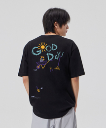 [グッドデイ]コットンルーズフィット半袖Tシャツ_ブラック