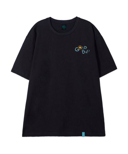 ASTRAL PROJECTION（アストラルプロジェクション）の「[グッドデイ]コットンルーズフィット半袖Tシャツ_ブラック（Tシャツ/カットソー・メンズ・その他・LARGE/MEDIUM/X-LARGE/XX-LARGE）」の3枚目の写真