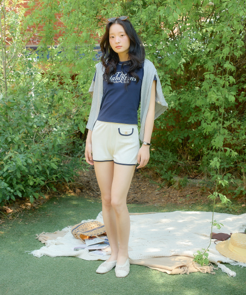 SALON DE YOHN(サロンドヨーン)の「Hampton Yacht Club Crop T_ Navy(Tシャツ/カットソー・レディース・その他・MEDIUM/SMALL)」の2枚目の写真