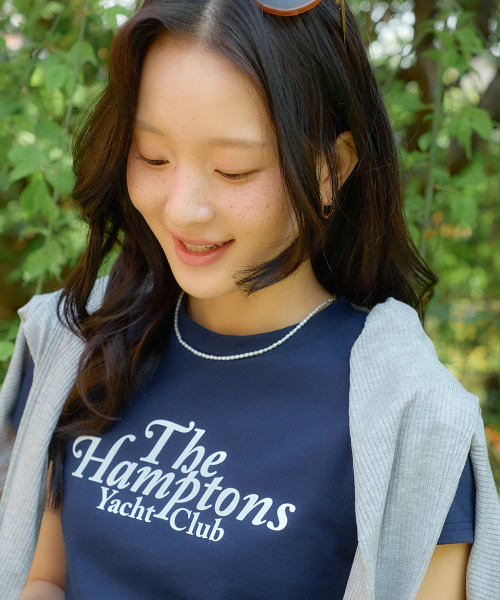 SALON DE YOHN(サロンドヨーン)の「Hampton Yacht Club Crop T_ Navy(Tシャツ/カットソー・レディース・その他・MEDIUM/SMALL)」の3枚目の写真