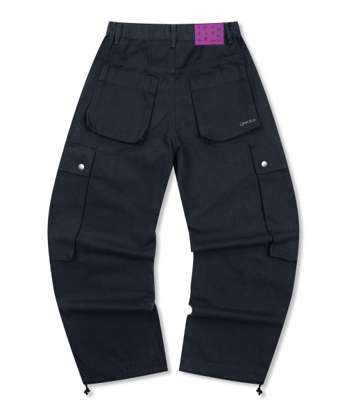 GLACK(グラック)の「GP172 ルーズカーゴヘリンボーンコットンパンツ (ブラック)(その他パンツ・レディース・その他・MEDIUM/LARGE/SMALL)」の4枚目の写真
