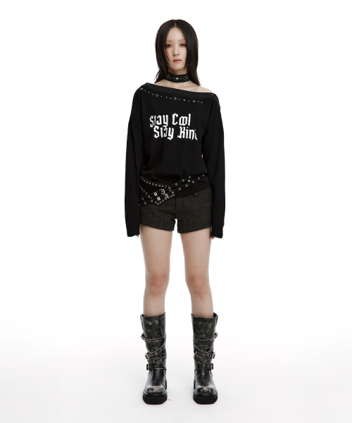ROUGHNECK(ラフネック)の「Slay Off-Sholder Top Black(Tシャツ/カットソー・レディース・その他・FREE)」の9枚目の写真