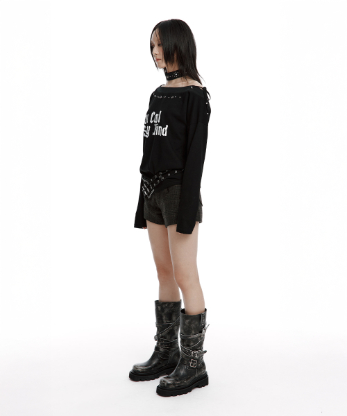ROUGHNECK(ラフネック)の「Slay Off-Sholder Top Black(Tシャツ/カットソー・レディース・その他・FREE)」の8枚目の写真