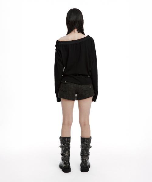 ROUGHNECK(ラフネック)の「Slay Off-Sholder Top Black(Tシャツ/カットソー・レディース・その他・FREE)」の15枚目の写真