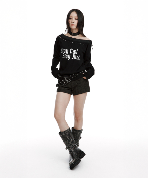 ROUGHNECK(ラフネック)の「Slay Off-Sholder Top Black(Tシャツ/カットソー・レディース・その他・FREE)」の14枚目の写真