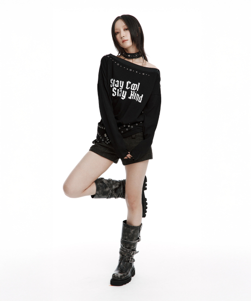 ROUGHNECK(ラフネック)の「Slay Off-Sholder Top Black(Tシャツ/カットソー・レディース・その他・FREE)」の12枚目の写真
