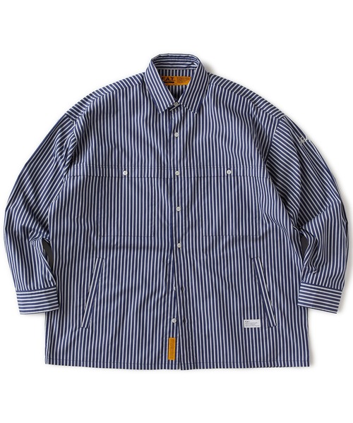 FAT(エフエイティー)の「CROPFIELD(シャツ/ブラウス・メンズ・ホワイト/ネイビー/サックスブルー・JUMBO(XXL)/FAT(XL)/SKINNY(L)/TITCH(M))」の1枚目の写真