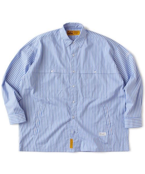 FAT(エフエイティー)の「CROPFIELD(シャツ/ブラウス・メンズ・ホワイト/ネイビー/サックスブルー・JUMBO(XXL)/FAT(XL)/SKINNY(L)/TITCH(M))」の3枚目の写真