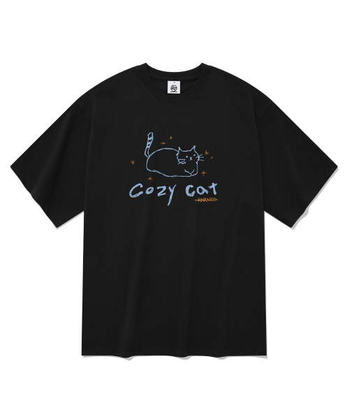 RADINEO(ラディネオ)の「コジキャット 半袖Tシャツ ブラック(Tシャツ/カットソー・メンズ・その他・MEDIUM/LARGE/X-LARGE/SMALL)」の1枚目の写真