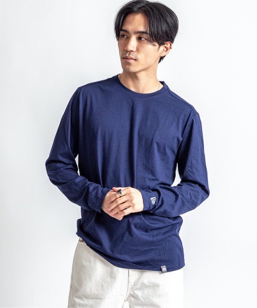 NEW ERA（ニューエラ）の「【NEW ERA】メンズ　ユニセックス　長袖　Tシャツ　カットソー　クルーネック（Tシャツ/カットソー・メンズ・ブラック/チャコールグレー/ホワイト/ネイビー・S/M/L/XL）」の4枚目の写真