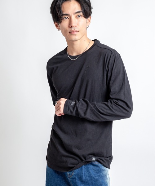 NEW ERA（ニューエラ）の「【NEW ERA】メンズ　ユニセックス　長袖　Tシャツ　カットソー　クルーネック（Tシャツ/カットソー・メンズ・ブラック/チャコールグレー/ホワイト/ネイビー・S/M/L/XL）」の17枚目の写真