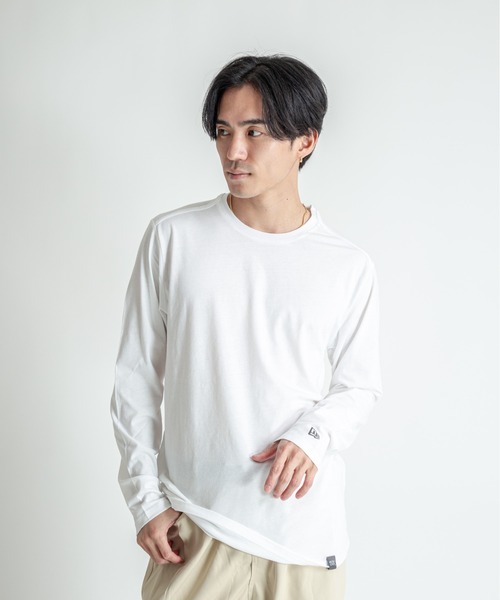 NEW ERA（ニューエラ）の「【NEW ERA】メンズ　ユニセックス　長袖　Tシャツ　カットソー　クルーネック（Tシャツ/カットソー・メンズ・ブラック/チャコールグレー/ホワイト/ネイビー・S/M/L/XL）」の7枚目の写真