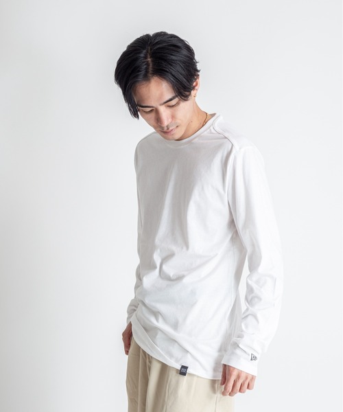 NEW ERA（ニューエラ）の「【NEW ERA】メンズ　ユニセックス　長袖　Tシャツ　カットソー　クルーネック（Tシャツ/カットソー・メンズ・ブラック/チャコールグレー/ホワイト/ネイビー・S/M/L/XL）」の8枚目の写真