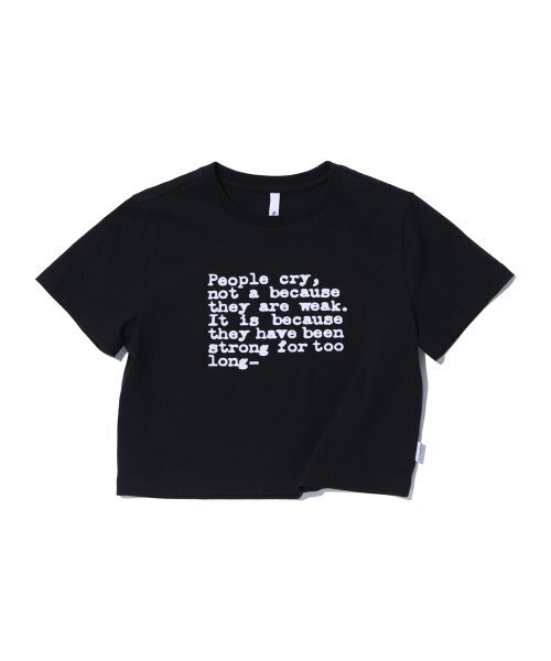 MAGOODGAN(メックウッドガン)の「ルディア 3612 フロッキングスリムクロップ ブラック 半袖Tシャツ(Tシャツ/カットソー・レディース・その他・SMALL/MEDIUM)」の1枚目の写真
