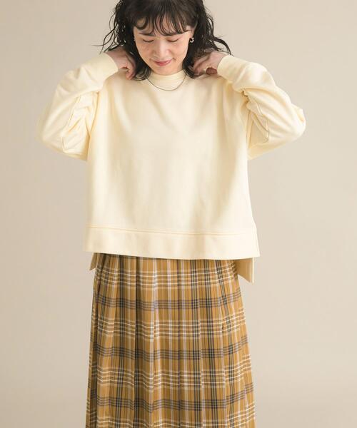 URBAN RESEARCH DOORS（アーバンリサーチドアーズ）の「『スタッフ企画』ワイドスウェットプルオーバー（Tシャツ/カットソー・レディース・アイボリー/ライトブルー・FREE）」の2枚目の写真