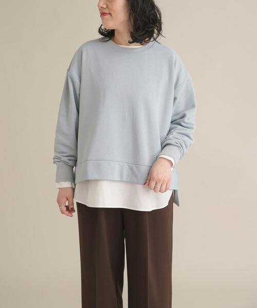 URBAN RESEARCH DOORS（アーバンリサーチドアーズ）の「『スタッフ企画』ワイドスウェットプルオーバー（Tシャツ/カットソー・レディース・アイボリー/ライトブルー・FREE）」の19枚目の写真