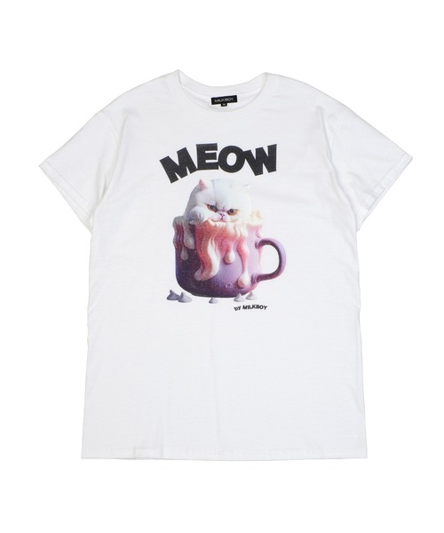MILKBOY(ミルクボーイ)の「CAT CUP Tシャツ(Tシャツ/カットソー・レディース・A/C/B・M/L)」の4枚目の写真