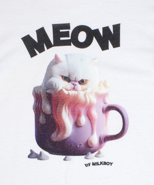 MILKBOY(ミルクボーイ)の「CAT CUP Tシャツ(Tシャツ/カットソー・レディース・A/C/B・M/L)」の10枚目の写真