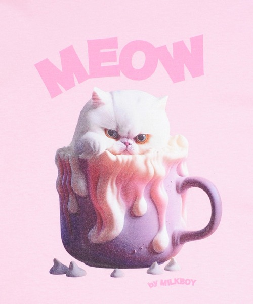 MILKBOY(ミルクボーイ)の「CAT CUP Tシャツ(Tシャツ/カットソー・レディース・A/C/B・M/L)」の11枚目の写真