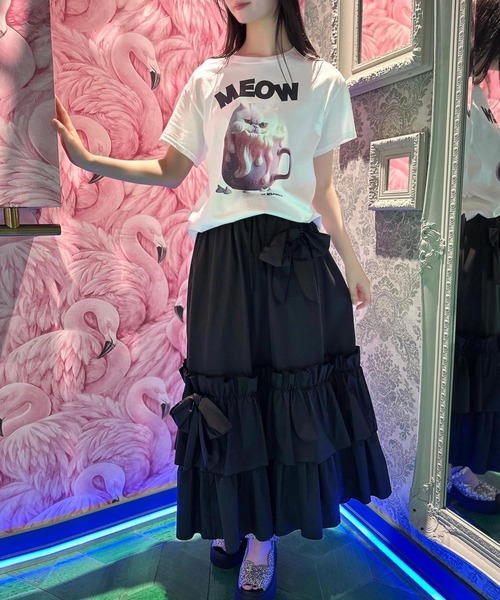 MILKBOY(ミルクボーイ)の「CAT CUP Tシャツ(Tシャツ/カットソー・レディース・A/C/B・M/L)」の7枚目の写真