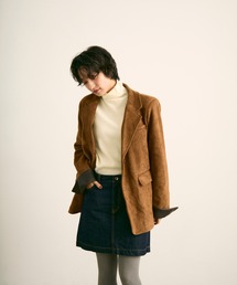 uchi.（ウチ）の「中綿入りフェイクスエードテーラードジャケット（テーラードジャケット）」