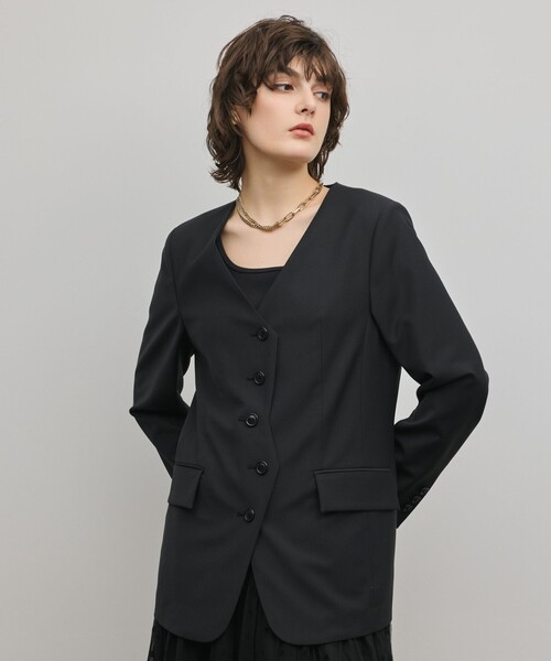 デザインフロントジャケット（ノーカラージャケット）｜Diagram