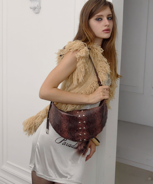 SAND MUSEUM（サンドミュージアム）の「STUZZ HOBO BAG [Python Brown]（ショルダーバッグ・レディース・その他・FREE）」の2枚目の写真