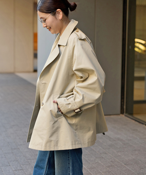 JOURNAL STANDARD（ジャーナルスタンダード）の「ハイカウントミディートレンチコート（トレンチコート・レディース・カーキ/ベージュ系その他・38/36）」の19枚目の写真