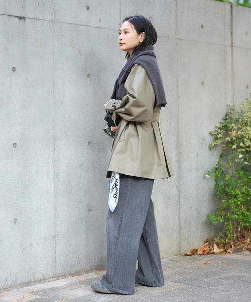 JOURNAL STANDARD（ジャーナルスタンダード）の「ハイカウントミディートレンチコート（トレンチコート・レディース・カーキ/ベージュ系その他・38/36）」の9枚目の写真