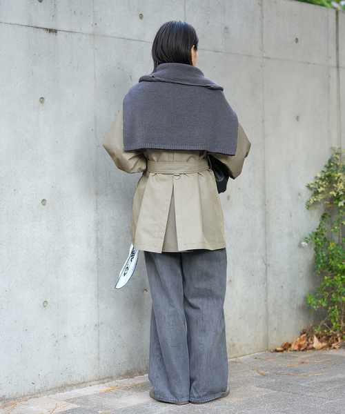 JOURNAL STANDARD（ジャーナルスタンダード）の「ハイカウントミディートレンチコート（トレンチコート・レディース・カーキ/ベージュ系その他・38/36）」の10枚目の写真