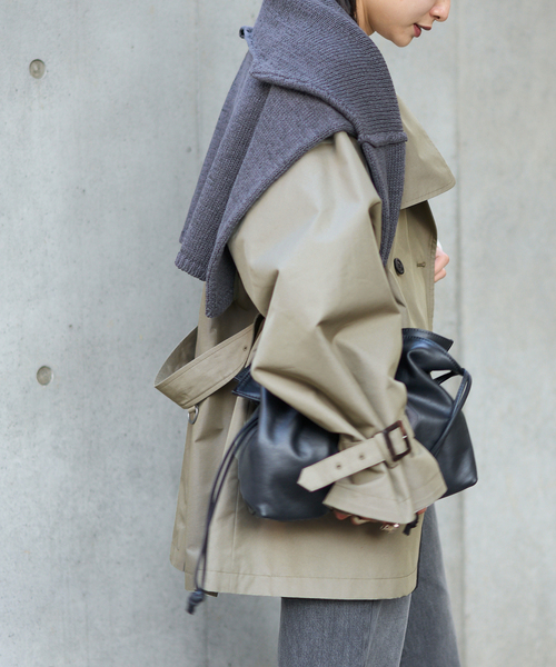 JOURNAL STANDARD（ジャーナルスタンダード）の「ハイカウントミディートレンチコート（トレンチコート・レディース・カーキ/ベージュ系その他・38/36）」の11枚目の写真