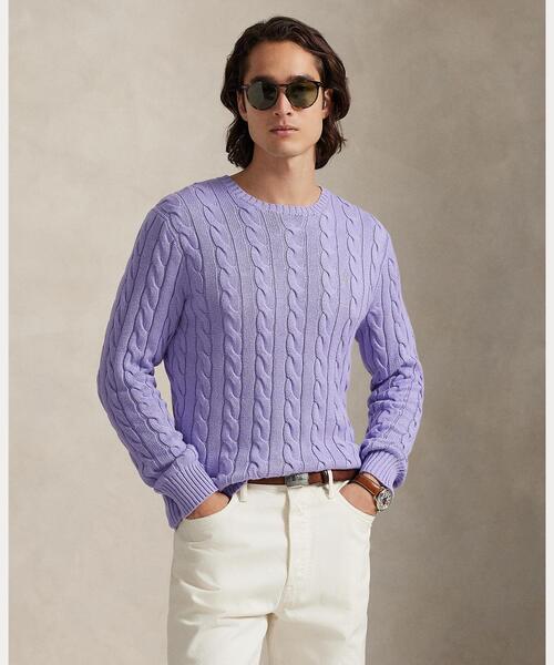 ケーブルニット コットン セーター（ニット/セーター）｜POLO RALPH