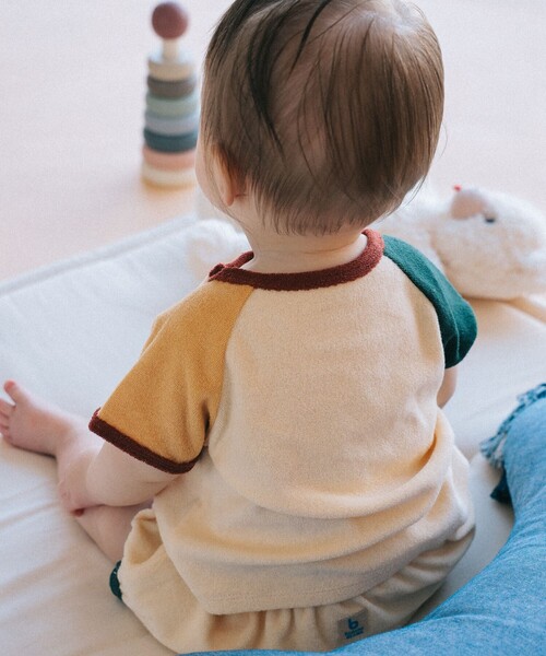 こども ビームス（コドモビームス）の「ベビー パイル 半袖 プルオーバー 2026SS（70～80cm）（Tシャツ/カットソー・キッズ・ホワイト系その他5/ホワイト系その他6・70/80）」の4枚目の写真