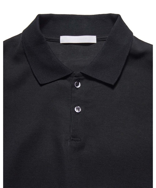 SOPHNET.(ソフネット)の「LINEN MESH OVERSIZED POLO(ポロシャツ・メンズ・オフホワイト/ブラック・4/3/2/1/5)」の6枚目の写真