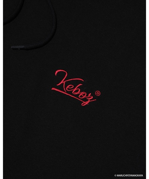 KEBOZ(ケボズ)の「山岡家 × KEBOZ LOGO SWEAT HOODIE(パーカー・メンズ・グレー/ブラック/レッド・S/M/L/XL/2XL)」の9枚目の写真