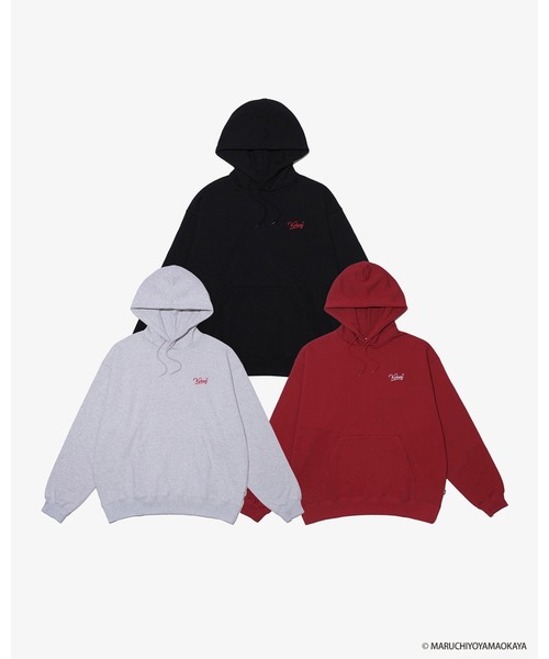 KEBOZ(ケボズ)の「山岡家 × KEBOZ LOGO SWEAT HOODIE(パーカー・メンズ・グレー/ブラック/レッド・S/M/L/XL/2XL)」の14枚目の写真