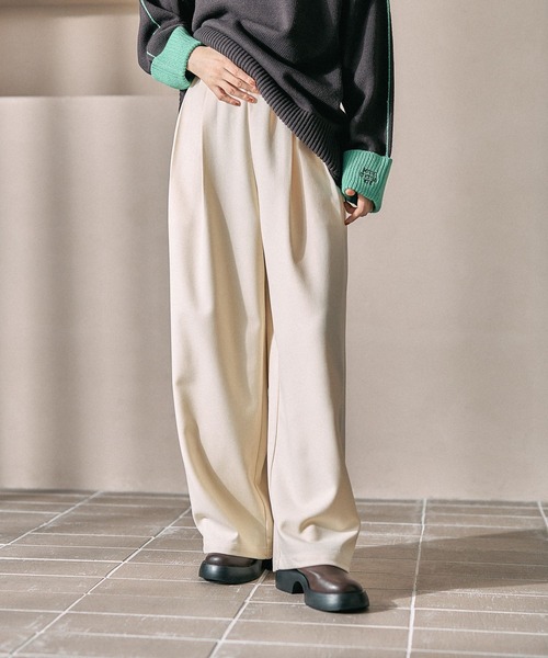 LEPSIM（レプシィム）の「2タックストレートパンツ　632746（その他パンツ・レディース・ブラック/アイボリー/チャコールグレー/ブラウン・FREE）」の5枚目の写真