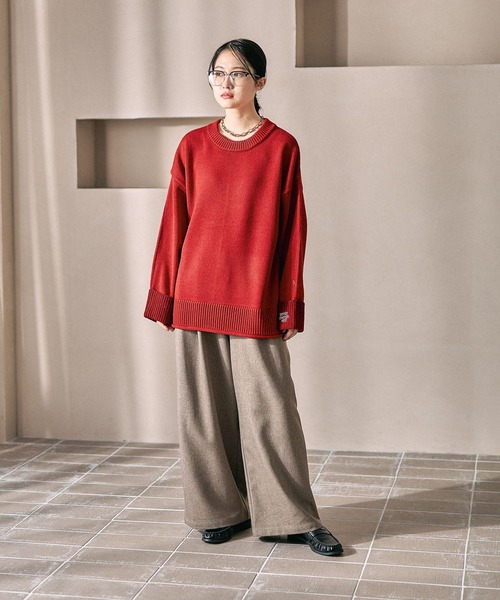 LEPSIM（レプシィム）の「2タックストレートパンツ　632746（その他パンツ・レディース・ブラック/アイボリー/チャコールグレー/ブラウン・FREE）」の12枚目の写真