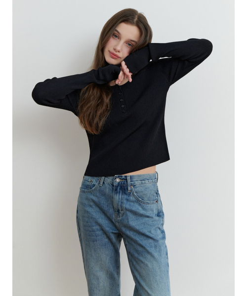 RE_L(リエル)の「Bonny button knit (black)(ニット/セーター・レディース・その他・FREE)」の6枚目の写真