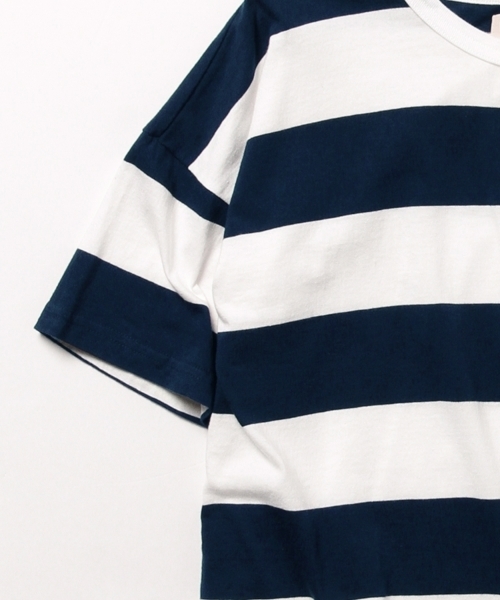 BEAMS BOY(ビームスボーイ)の「BEAMS BOY / 6cm ボーダーTシャツ(Tシャツ/カットソー・レディース・オレンジ/グリーン/ロイヤルブルー/ネイビー・ONE SIZE)」の9枚目の写真