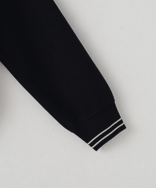 JOURNAL STANDARD（ジャーナルスタンダード）の「トラックニットジャケット（その他トップス・レディース・ネイビー/ブラック系その他・FREE）」の4枚目の写真