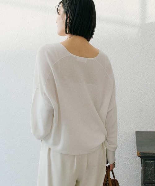 RIVE DROITE(リヴドロワ)の「【華やかな煌めき】ペーパースパングルニット(ニット/セーター・レディース・オフホワイト/ブラック/ミント/ベージュ・FREE)」の8枚目の写真