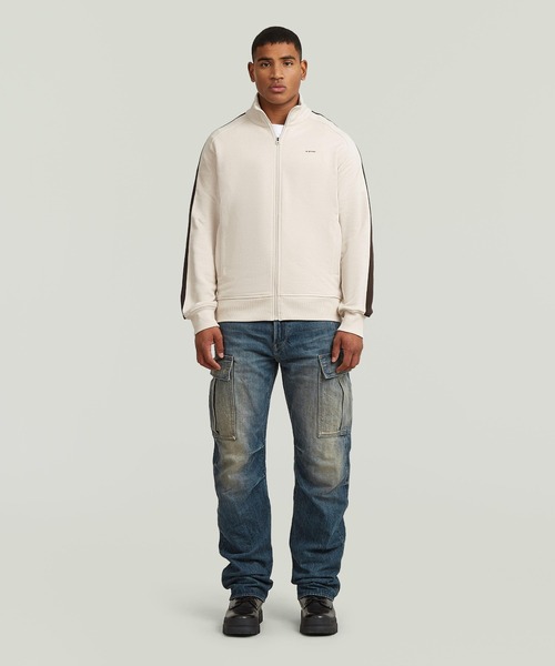 G-STAR(ジースター)の「Track Sweater Jacket/スリーブラインスウェットトラックジャケット(ジャージ・メンズ・ホワイト系その他/ダークブラック・SMALL/MEDIUM/LARGE/X-LARGE/X-SMALL)」の6枚目の写真