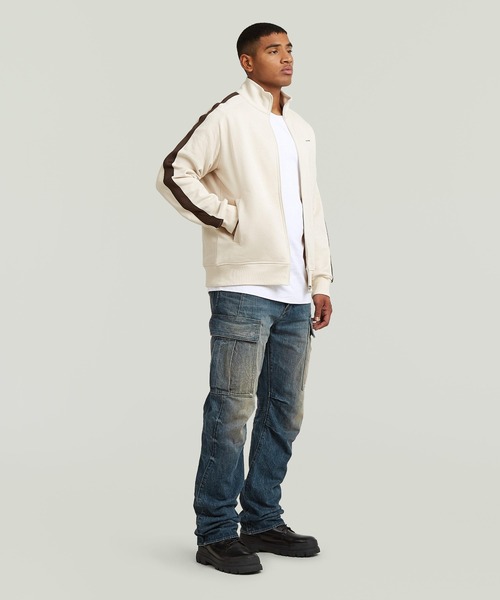 G-STAR(ジースター)の「Track Sweater Jacket/スリーブラインスウェットトラックジャケット(ジャージ・メンズ・ホワイト系その他/ダークブラック・SMALL/MEDIUM/LARGE/X-LARGE/X-SMALL)」の7枚目の写真